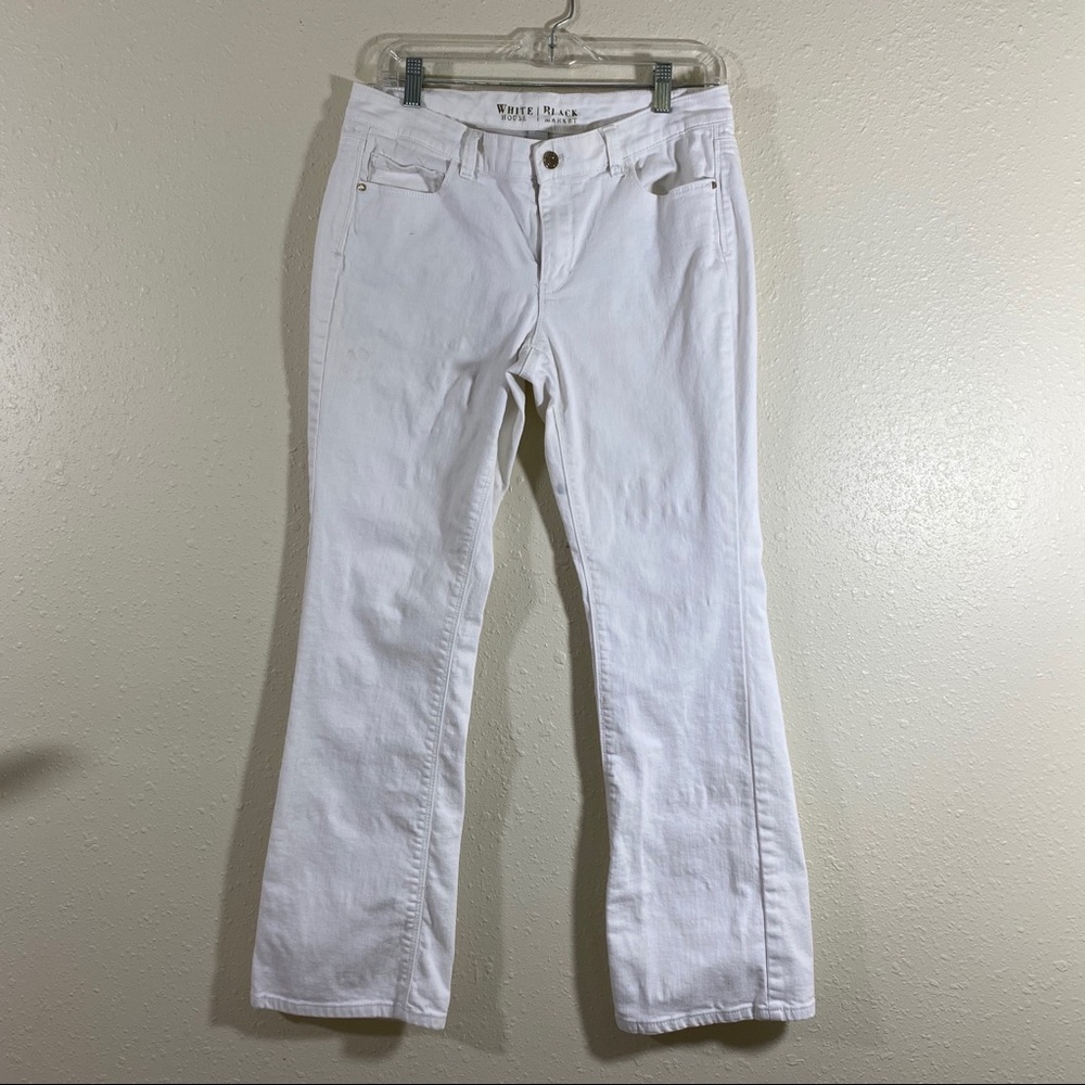 White House Black Market Jeans 8S White Straight leg Jeans